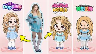 😱 DANIELA from KATSEYE in 3 GAMES?! Avatar World, Toca Boca & Dopples 🌍 PAZU screenshot 5