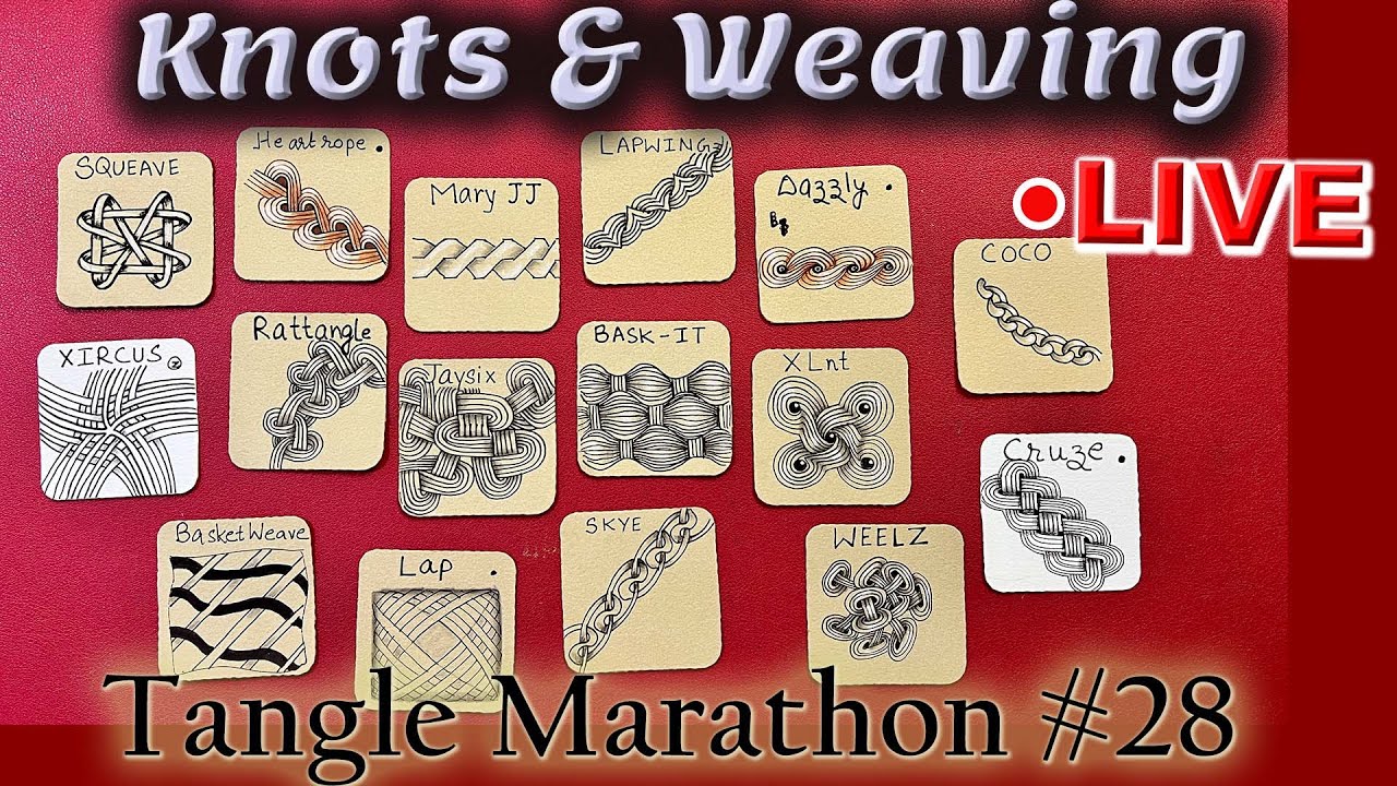 How to draw tangles Knots & Weaving Tangles Draw with CZT Tangle