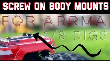 Arrma V4 V5 EXB Essentials - Pro line Screw on body mounts - MOD