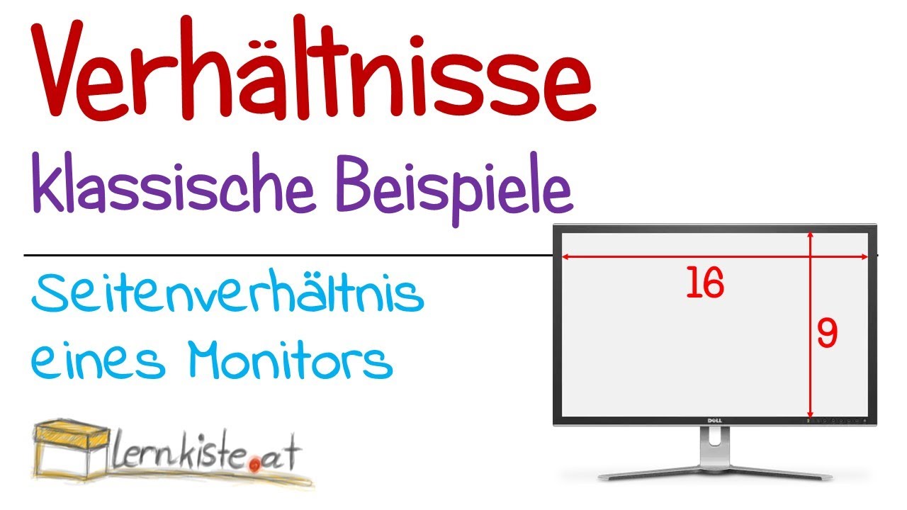 Update New Klassische Beispiele zum Thema Verhältnisse - Seitenverhältnis eines Monitors