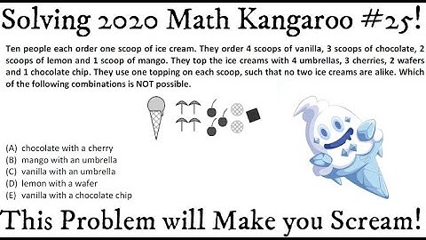 Solving 5-6 grade Number 25 Math Kangaroo 2020! This Problem will Make you Scream!