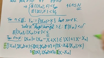 MT/22. Uniform integrability: modes of convergence, proof i-ii