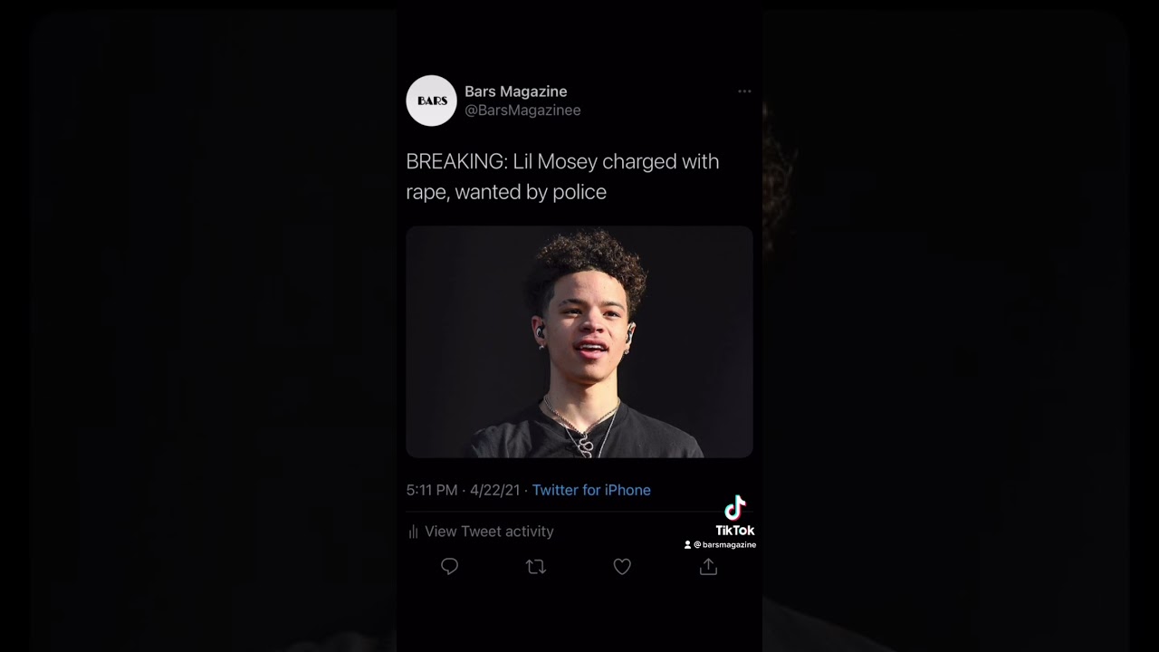 Rapper Lil Mosey Charged with Rape, Wanted by Cops