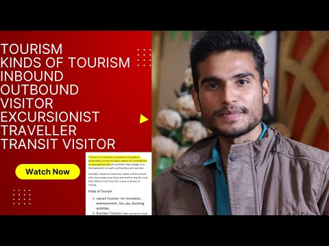 What Is Tourism, Tourist, Visitor, Excursionist, Transit Visitor || Kinds And Forms Of Tourism
