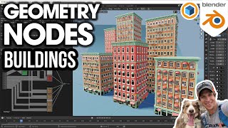 Amazing GEOMETRY NODES BUILDINGS in Blender (Free Download)