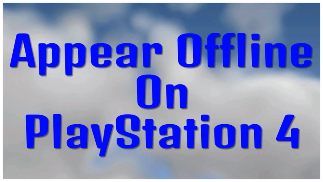 How to appear offline on PS4 - YouTube