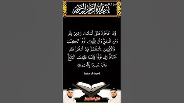 سورة آل عمران الآية 20 بصوت الشيخ فارس عباد برواية حفص #القرآن_الكريم #اكسبلور #المصحف #duet #viral