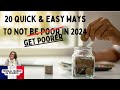 20 quick  easy ways to not get poorer in 2024