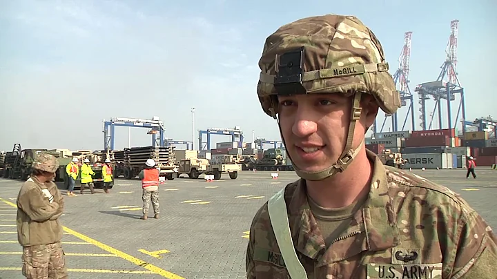497th CSSB Arrives In Europe, PVT Stephen McGill I...