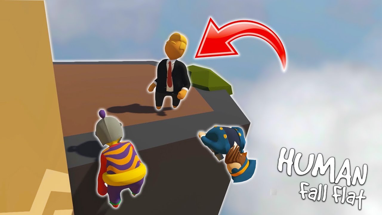 DONALD TRUMP JOINED OUR GAME! (Human Fall Flat) - YouTube