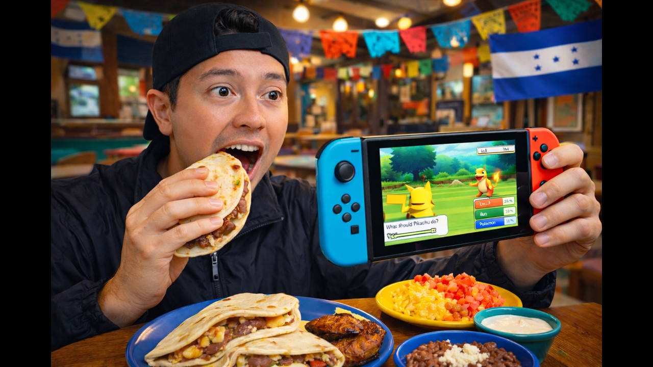 Relaxing time! Eating baleadas in Honduras and playing Pokemon