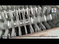 sludge crusher shredder for high moisture content with twin shaft shearing anti corrosion