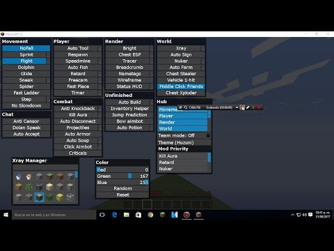 como hackear minecraft (huzuni 1.8)