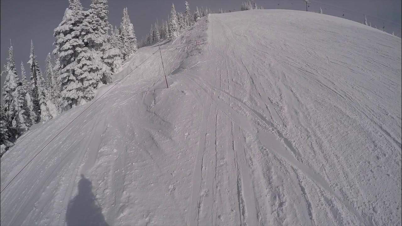 Day 4 Whitefish Mountain Resort Uphill on the Whitefish Whiteout Skimo Race Course ascent