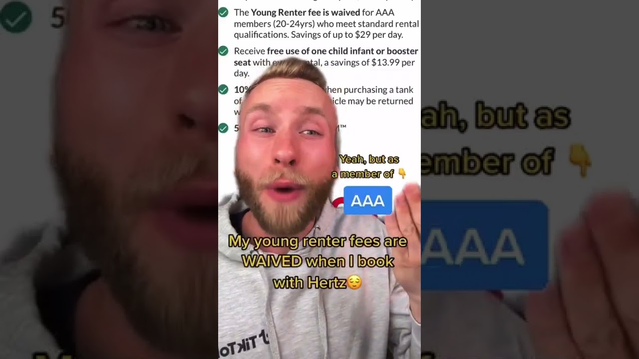 Trick to NEVER Pay Young Car Renter Fees Again🤫💵 