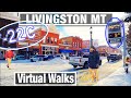 Livingston Montana Dangerous Cold Virtual Walk - City Walks Montana Walking Tour & Treadmill Scenery