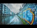 A Rainy London Walk at Christmas ☔️ Regent’s Canal from King’s Cross to Camden Town 🎄 4K HDR