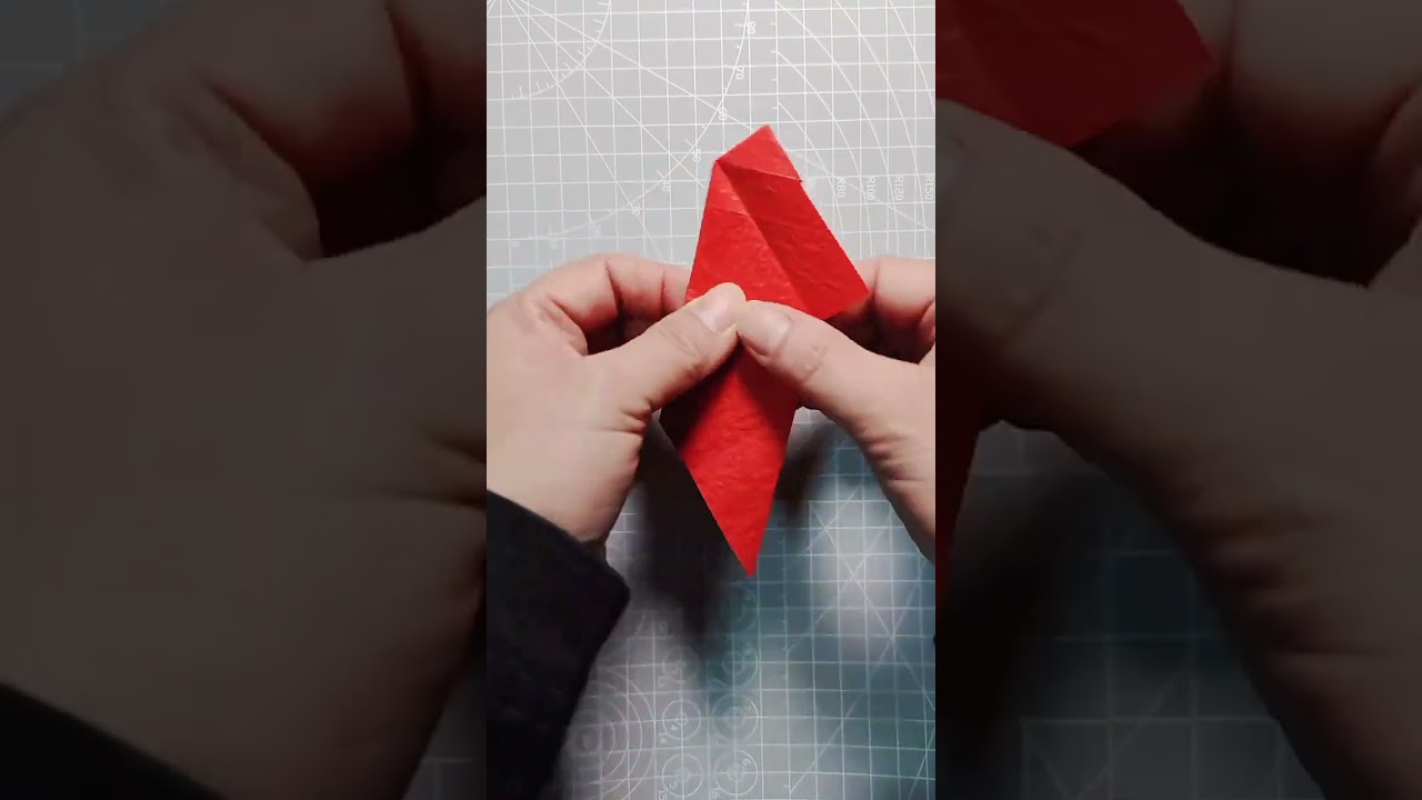 Origami Red Heart Lily: The Craft of Love
