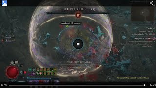 Pit 133 Clear, Blood Wave Necro Paragon 212, S7 - MaxrollGG Eng Game/ Pit Push Build