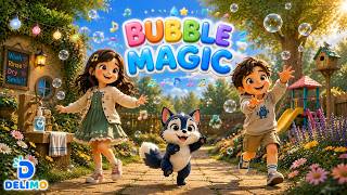 Bubble Magic 🫧 | Wash Your Hands Song for Kids | DELIMO