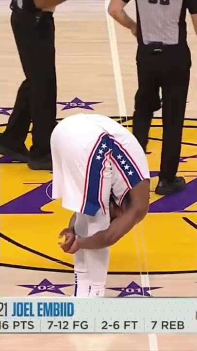 Joel Embiid is 7-foot and can touch his face to his knees 😮 #shorts