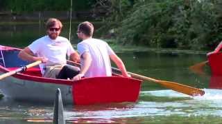 “Fins-bury Shark” spotted in boating lake prank