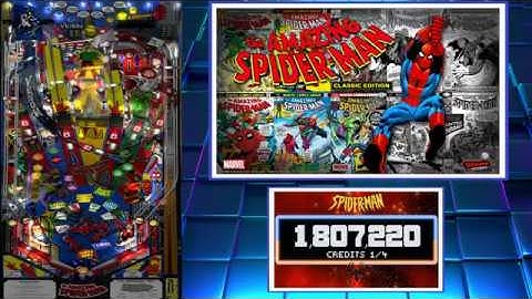 Spider-man Classic Edition (Original 2020) Vpx Visual Pinball Gameplay (3 Screen Setup)