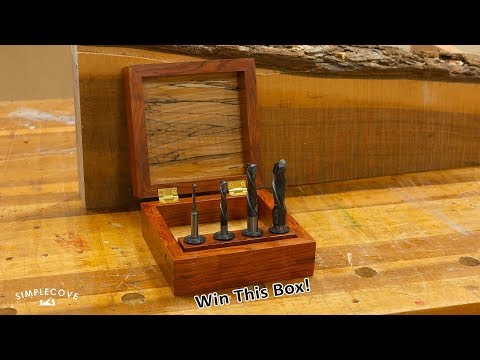 Bubinga and Spalted Maple Router Bit Box