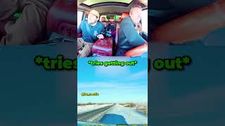 Semi Truck Almost Goes Into The Ditch