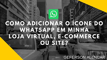Como inserir o ícone do WhatsApp?