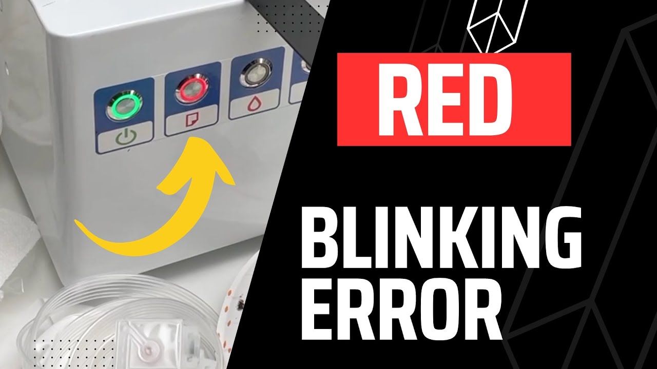 How To Fix The Red Flashing Light Problem   Procolored DTF Printers