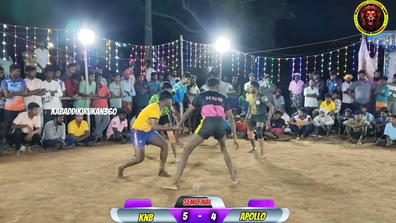 #semifinals  #KNB vs #APOLLO  #kgmatch65#vaniyambadi #todayupdate #vadakupattu 