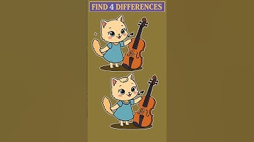 Only Geniuses Find All 4 Differences Fast!