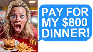 Karen Demands I Pay $800 Dinner Bill! r/EntitledPeople
