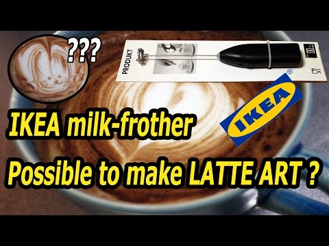 IKEA's milk frother: Is it possible to make Latte Art with ? 