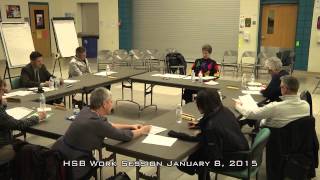 Hudson School Board Work Session January 8, 2015