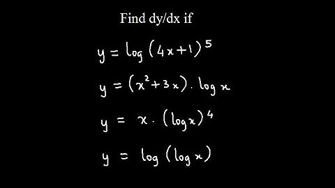Derivatives - Differentiation - Calculus - Chain Rule - Logarithmic Function  - Video 15
