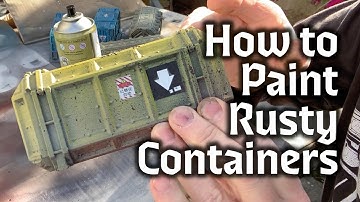 How to Paint Weathered 40k Grimdark Shipping Containers