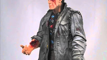 NECA T-800 Battle Damaged Tech Noir Figure from Terminator 1984