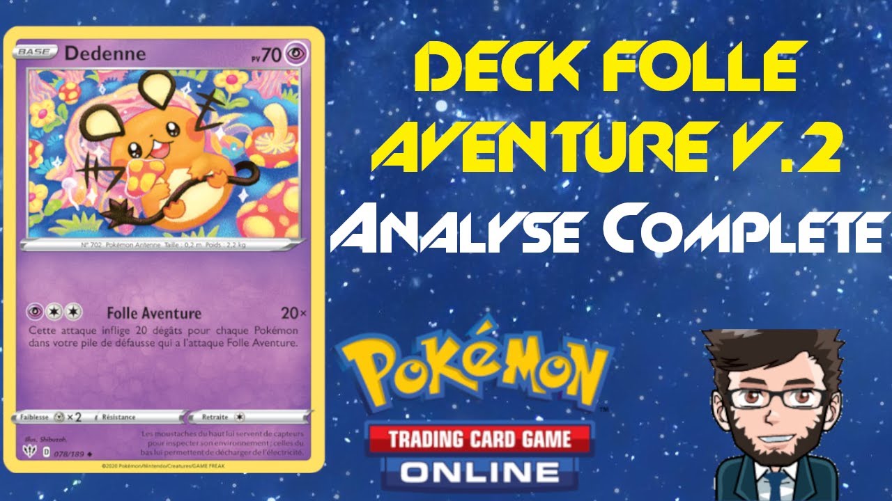 Analyse complète #52 du deck Folle Aventure V.2 sur Pokémon TCG Online -  YouTube