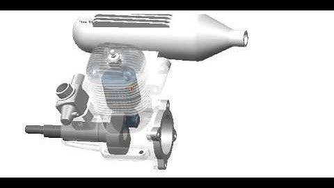 Engine piston Mechanism Creo