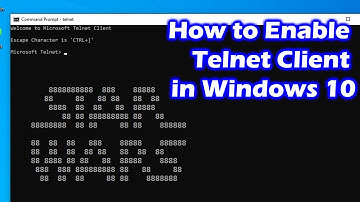How to Enable Telnet Client in Windows 10