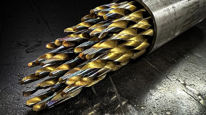 Turning Drill Bits into a Damascus Steel Blade