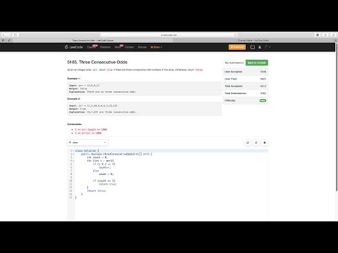 Three Consecutive Odds | LeetCode 5185