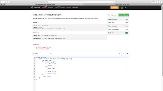 Three Consecutive Odds | LeetCode 5185