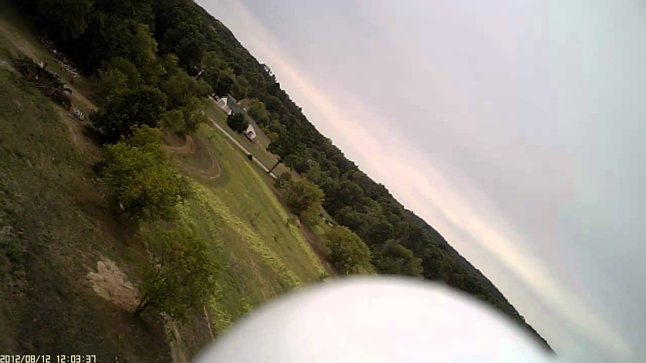 Maiden flight, home built blue core foam Polaris 8.11.12 Fridays Campground