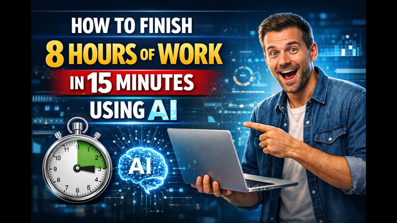 How to Finish 8 Hours of Work in 15 Minutes Using AI (Step-by-Step ...
