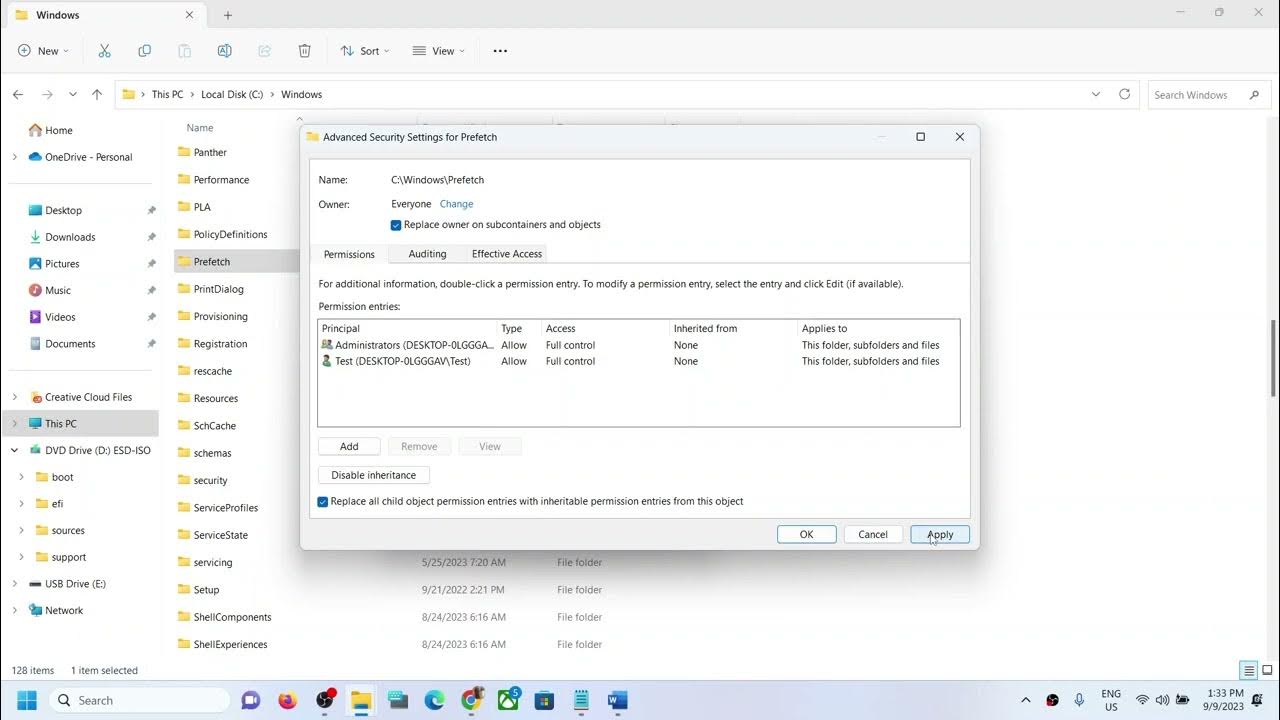 Windows 11 Fix Prefetch Folder Not Opening YouTube