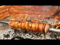 How I made this meat grilling platform / Homemade R-Grill Spit Roaster 12v DC