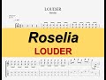 【TAB】Roselia - LOUDER  (Y's Guitars cover) / guitar tab